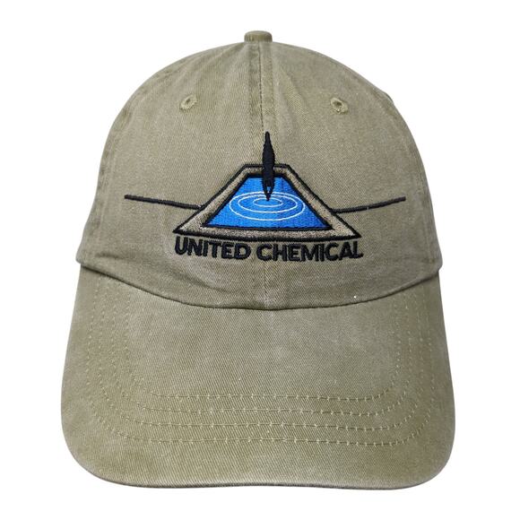 United Chemical Slideback Hat Green One Size Adjustable Embroidered - Picture 1 of 9